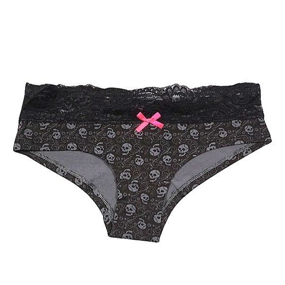 TOO FAST SET OF THREE SKULLY PANTIES 3 PANTIES WITH DIFFERENT PRINTS sizes S - L - Picture 4 of 4